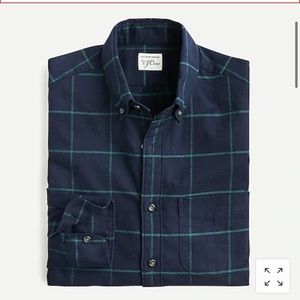 J Crew Flannel Window Pane check button down​